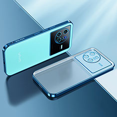 Coque Ultra Fine TPU Souple Housse Etui Transparente H01 pour Vivo X80 5G Bleu