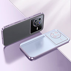 Coque Ultra Fine TPU Souple Housse Etui Transparente H01 pour Vivo X80 5G Violet