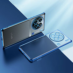 Coque Ultra Fine TPU Souple Housse Etui Transparente H01 pour Vivo X90 Pro+ Plus 5G Bleu