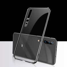 Coque Ultra Fine TPU Souple Housse Etui Transparente H01 pour Xiaomi Mi 10 Noir