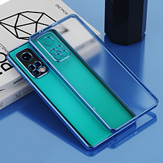 Coque Ultra Fine TPU Souple Housse Etui Transparente H01 pour Xiaomi Mi 10T 5G Bleu