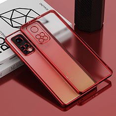 Coque Ultra Fine TPU Souple Housse Etui Transparente H01 pour Xiaomi Mi 10T 5G Rouge