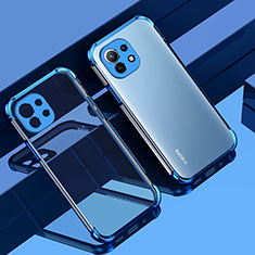 Coque Ultra Fine TPU Souple Housse Etui Transparente H01 pour Xiaomi Mi 11 Lite 4G Bleu