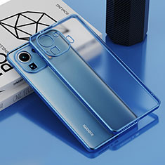 Coque Ultra Fine TPU Souple Housse Etui Transparente H01 pour Xiaomi Mi 11 Pro 5G Bleu