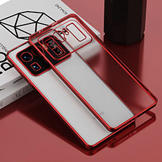 Coque Ultra Fine TPU Souple Housse Etui Transparente H01 pour Xiaomi Mi 11 Ultra 5G Rouge