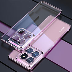 Coque Ultra Fine TPU Souple Housse Etui Transparente H01 pour Xiaomi Mi 14 5G Violet