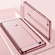 Coque Ultra Fine TPU Souple Housse Etui Transparente H01 pour Xiaomi Mi 5S 4G Or Rose