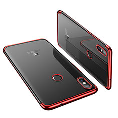 Coque Ultra Fine TPU Souple Housse Etui Transparente H01 pour Xiaomi Mi 8 Rouge