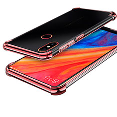 Coque Ultra Fine TPU Souple Housse Etui Transparente H01 pour Xiaomi Mi Mix 2S Or Rose