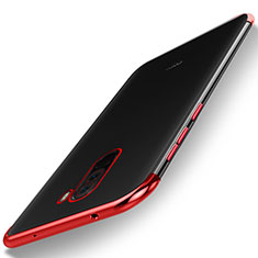 Coque Ultra Fine TPU Souple Housse Etui Transparente H01 pour Xiaomi Pocophone F1 Rouge
