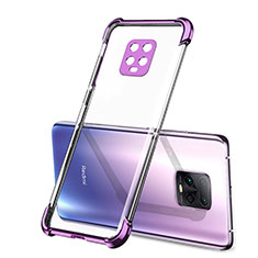 Coque Ultra Fine TPU Souple Housse Etui Transparente H01 pour Xiaomi Redmi 10X Pro 5G Violet