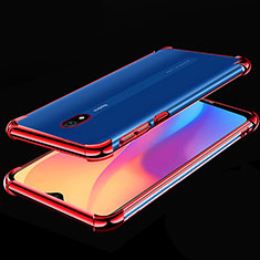 Coque Ultra Fine TPU Souple Housse Etui Transparente H01 pour Xiaomi Redmi 8A Rouge