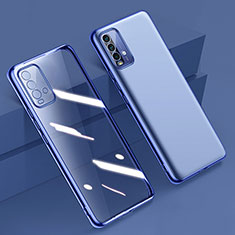 Coque Ultra Fine TPU Souple Housse Etui Transparente H01 pour Xiaomi Redmi 9 Power Bleu