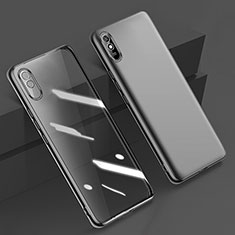 Coque Ultra Fine TPU Souple Housse Etui Transparente H01 pour Xiaomi Redmi 9A Noir