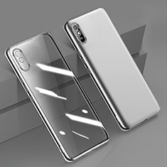 Coque Ultra Fine TPU Souple Housse Etui Transparente H01 pour Xiaomi Redmi 9i Argent