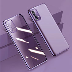Coque Ultra Fine TPU Souple Housse Etui Transparente H01 pour Xiaomi Redmi 9T 4G Violet