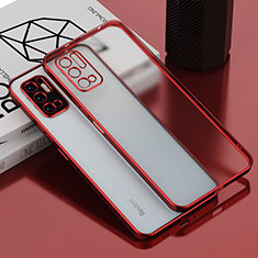 Coque Ultra Fine TPU Souple Housse Etui Transparente H01 pour Xiaomi Redmi Note 10T 5G Rouge