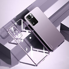Coque Ultra Fine TPU Souple Housse Etui Transparente H01 pour Xiaomi Redmi Note 11 Pro+ Plus 5G Violet
