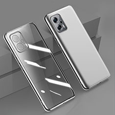 Coque Ultra Fine TPU Souple Housse Etui Transparente H01 pour Xiaomi Redmi Note 11T Pro 5G Argent