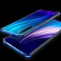 Coque Ultra Fine TPU Souple Housse Etui Transparente H01 pour Xiaomi Redmi Note 8 (2021) Bleu