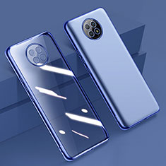 Coque Ultra Fine TPU Souple Housse Etui Transparente H01 pour Xiaomi Redmi Note 9 5G Bleu