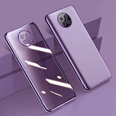 Coque Ultra Fine TPU Souple Housse Etui Transparente H01 pour Xiaomi Redmi Note 9T 5G Violet