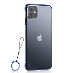 Coque Ultra Fine TPU Souple Housse Etui Transparente H02 pour Apple iPhone 11 Bleu