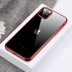 Coque Ultra Fine TPU Souple Housse Etui Transparente H02 pour Apple iPhone 11 Pro Rouge