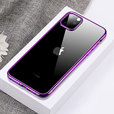 Coque Ultra Fine TPU Souple Housse Etui Transparente H02 pour Apple iPhone 11 Pro Violet