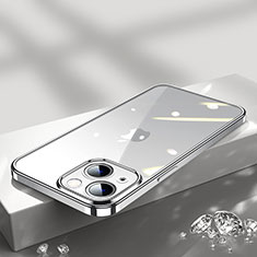 Coque Ultra Fine TPU Souple Housse Etui Transparente H02 pour Apple iPhone 14 Argent