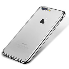 Coque Ultra Fine TPU Souple Housse Etui Transparente H02 pour Apple iPhone 8 Plus Argent