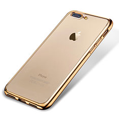 Coque Ultra Fine TPU Souple Housse Etui Transparente H02 pour Apple iPhone 8 Plus Or