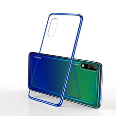 Coque Ultra Fine TPU Souple Housse Etui Transparente H02 pour Huawei Enjoy 10 Bleu