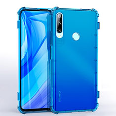Coque Ultra Fine TPU Souple Housse Etui Transparente H02 pour Huawei Enjoy 10 Plus Bleu