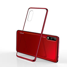 Coque Ultra Fine TPU Souple Housse Etui Transparente H02 pour Huawei Enjoy 10 Rouge
