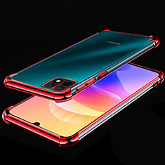 Coque Ultra Fine TPU Souple Housse Etui Transparente H02 pour Huawei Enjoy 20 5G Rouge