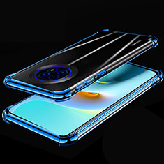 Coque Ultra Fine TPU Souple Housse Etui Transparente H02 pour Huawei Enjoy 20 Plus 5G Bleu