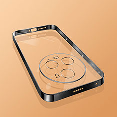 Coque Ultra Fine TPU Souple Housse Etui Transparente H02 pour Huawei Honor Magic5 Pro 5G Noir