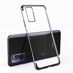 Coque Ultra Fine TPU Souple Housse Etui Transparente H02 pour Huawei Honor V30 5G Noir