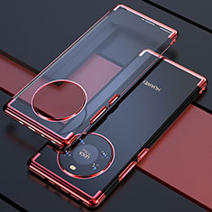 Coque Ultra Fine TPU Souple Housse Etui Transparente H02 pour Huawei Mate 40 Rouge