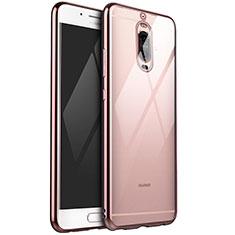 Coque Ultra Fine TPU Souple Housse Etui Transparente H02 pour Huawei Mate 9 Pro Or Rose