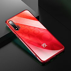 Coque Ultra Fine TPU Souple Housse Etui Transparente H02 pour Huawei Nova 6 Rouge