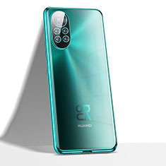 Coque Ultra Fine TPU Souple Housse Etui Transparente H02 pour Huawei Nova 8 5G Cyan