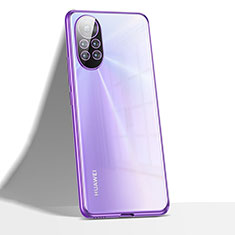 Coque Ultra Fine TPU Souple Housse Etui Transparente H02 pour Huawei Nova 8 5G Violet