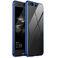 Coque Ultra Fine TPU Souple Housse Etui Transparente H02 pour Huawei P10 Plus Bleu