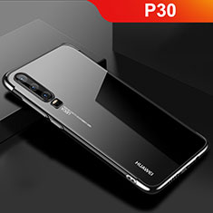 Coque Ultra Fine TPU Souple Housse Etui Transparente H02 pour Huawei P30 Noir