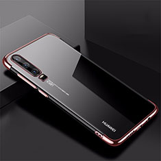 Coque Ultra Fine TPU Souple Housse Etui Transparente H02 pour Huawei P30 Or Rose