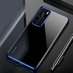 Coque Ultra Fine TPU Souple Housse Etui Transparente H02 pour Huawei P40 Bleu