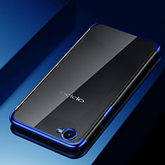 Coque Ultra Fine TPU Souple Housse Etui Transparente H02 pour Oppo A3 Bleu