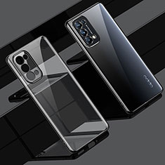 Coque Ultra Fine TPU Souple Housse Etui Transparente H02 pour Oppo Find X3 Lite 5G Noir